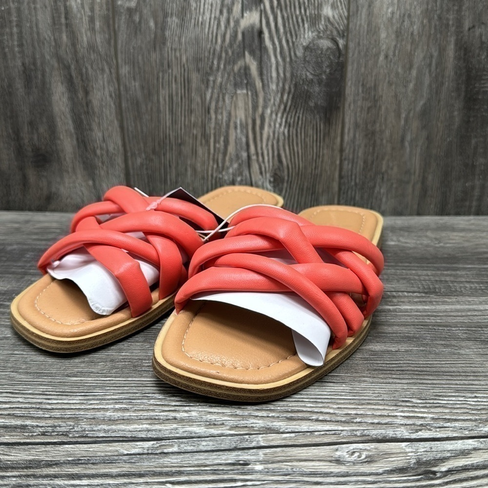 Women's Rian Slide Sandals - Universal Thread Orange - Picture 5 of 8